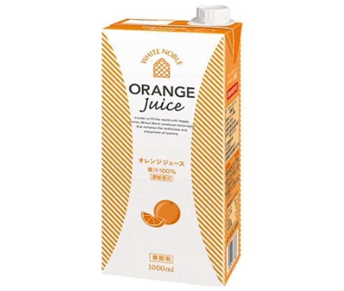 [11/25~ 10% OFF all products!!] Mitsui Norin White Noble Orange Juice 1000ml paper carton x 6 bottles