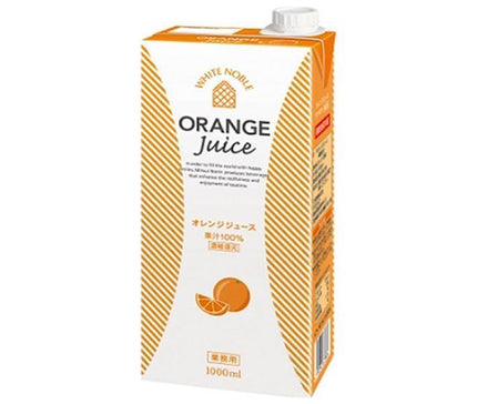 Mitsui Norin White Noble Jus d'Orange 1000ml pack papier x 6 pièces 
