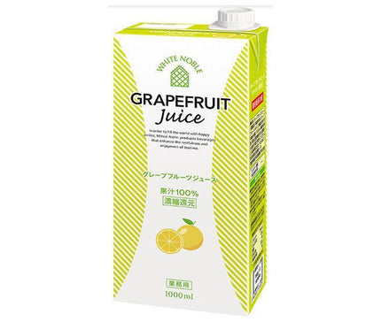 [11/25~ 10% OFF all products!!] Mitsui Norin White Noble Grapefruit Juice 1000ml paper pack x 6 bottles