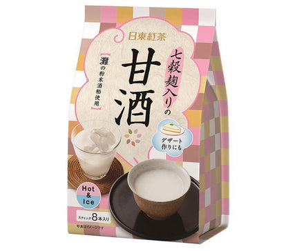 Mitsui Norin Nitto Black Tea Amazake with Seven Grain Koji 12.5g x 8 bottles x 24 (6 x 4) bags 