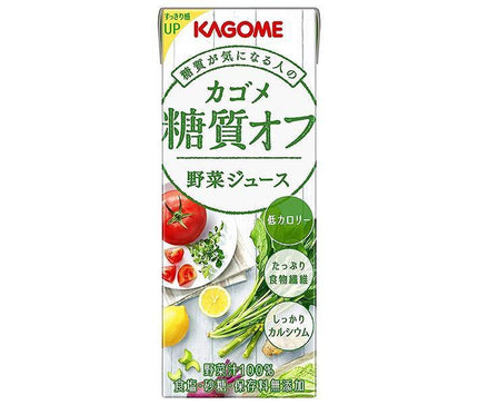 [11/25~ 10% off all products!!] Kagome Vegetable Juice, Low Carb, 200ml Paper Pack x 24 Bottles