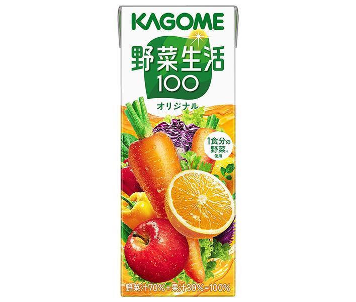 Kagome Vegetable Life 100 Original 200ml Paper Pack x 24 