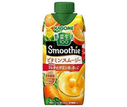 Kagome Yasai Seikatsu 100 Smoothie Smoothie vitaminé 330 ml paquet papier x 12 pièces 