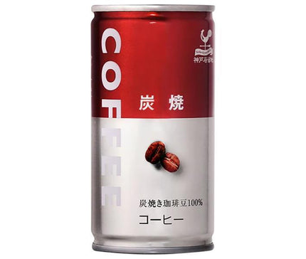 Tominaga Trading Kobe Settlement Charcoal Roasted Coffee 185g Can x 30 Cans 