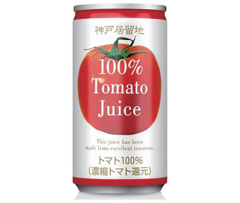 Tominaga Trading Kobe Foreign Settlement Tomato Juice 100% (Salted) 185g Can x 30 Cans 