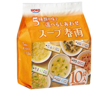 Soupe Hoko Bonheur vermicelles aux 5 saveurs au choix 133g (5 types x 2 sachets) x 6 sachets 