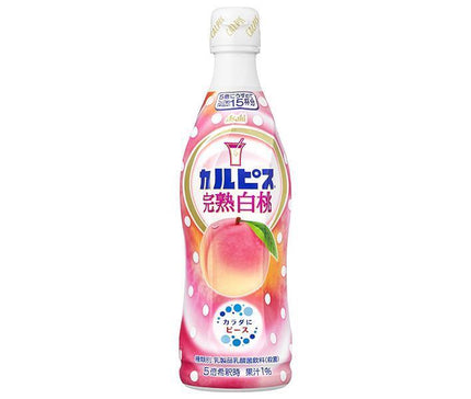 Asahi Soft Drinks Calpis (CALPIS) Ripe White Peach 470ml Plastic Bottle x 12 Bottles 