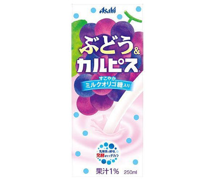 Asahi Beverages Raisin & Calpis 250 ml paquet papier x 24 pièces