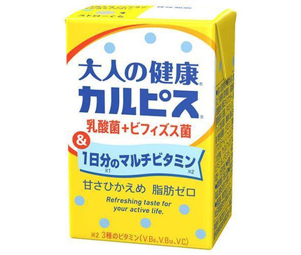 Calpis Adult Health Bactéries d'acide lactique Calpis + Bifidobacterium et 1 jour de multivitamines Paquet papier de 125 ml x 24 bouteilles 