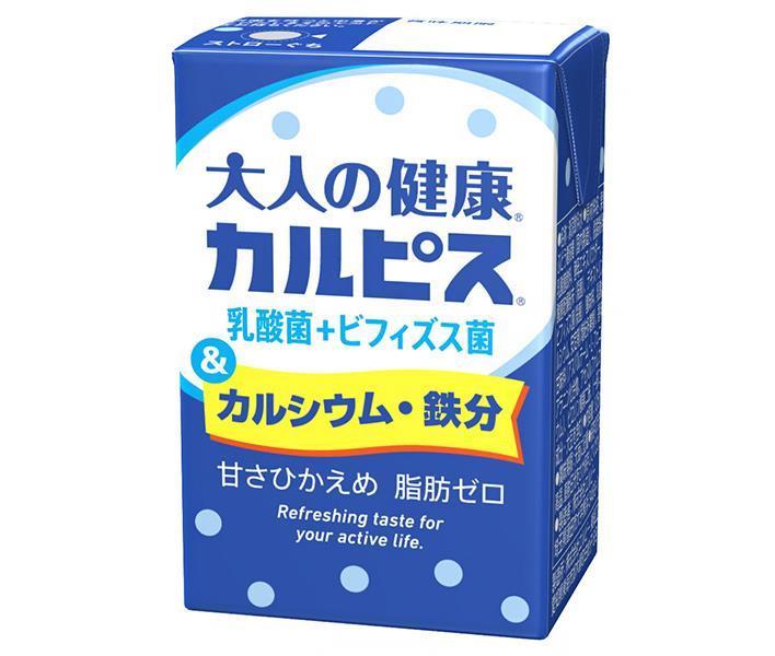 [11/25~ 10% off all products!!] LB Adult Healthy Calpis Lactic Acid Bacteria + Bifidobacteria & Calcium & Iron 125ml Paper Pack x 24 Bottles