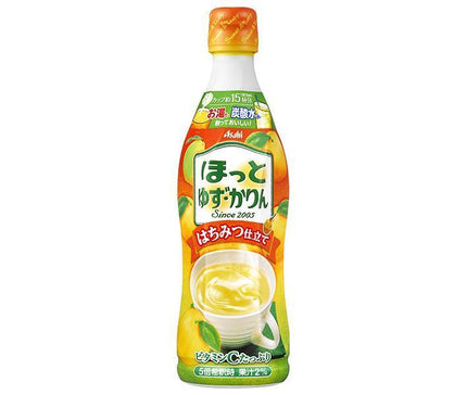 [11/25~ 10% off all products!!] Asahi Soft Drinks Hot Yuzu Karin for dilution 470ml plastic bottle x 12 bottles