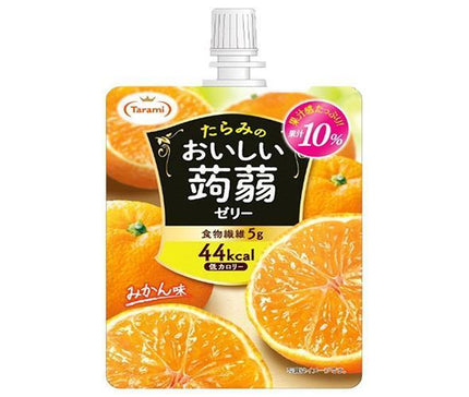 Tarami Delicious Konjac Jelly, Mandarin Orange Flavor, 150g Pouch x 30 Pieces 