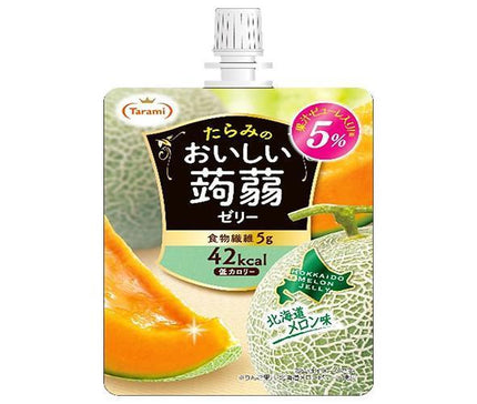 Tarami Délicieuse gelée de Konnyaku saveur melon d'Hokkaido pochette de 150 g x 30 pièces 