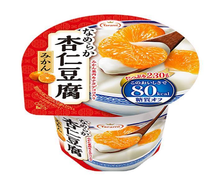 [11/25~ 10% off all products!!] Tarami Smooth Almond Tofu, Mandarin Orange, 80kcal, 230g x 24 (6 x 4) pieces