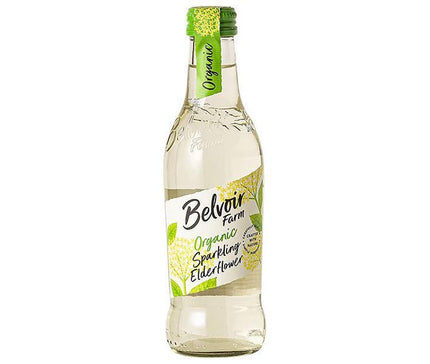 Yuuki Foods Organic Sparkling Elderflower 250ml bottle x 12 