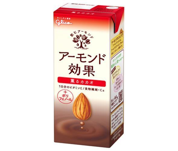 [11/25~ 10% off all products!!] Glico Dairy Almond Effect Fragrant Cacao 200ml paper pack x 24 bottles