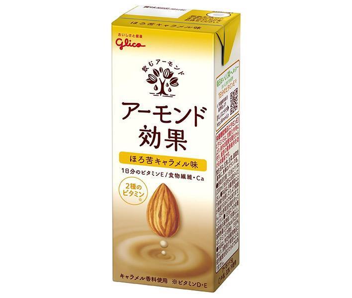 [11/25~ 10% off all products!!] Glico Dairy Almond Effect Bitter Caramel Flavor 200ml Paper Pack x 24 Bottles