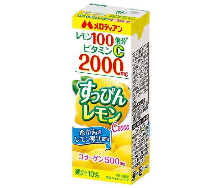 [11/25~ 10% off all products!!] Melodian Suppon Lemon C2000 200ml paper pack x 24 bottles