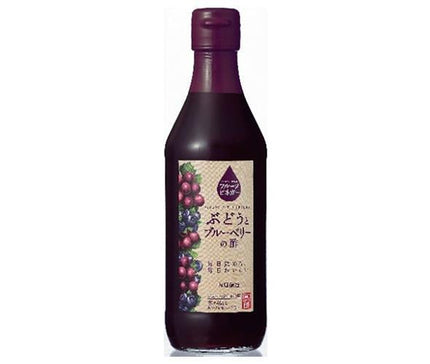 Uchibori Brewery Fruit Vinegar Grape and Blueberry Vinegar 360ml Bottle x 6 