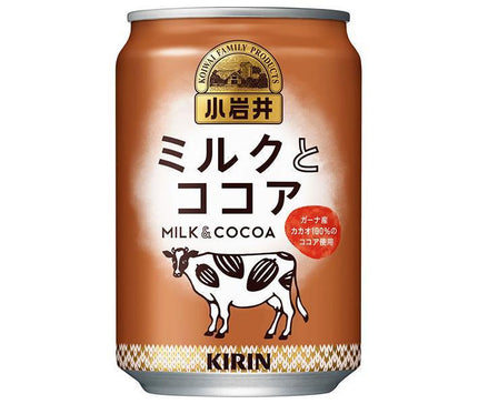 [11/25~ 10% off all products!!] Kirin Koiwai Milk and Cocoa 280g can x 24 cans