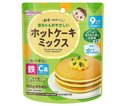 Wakodo Easy Pancake Mix Épinards et Komatsuna 100g x 24 sachets 