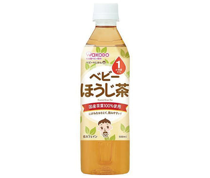 Asahi Food Group Wakodo Baby no Jikan Houjicha 500ml PET bottle x 24 bottles 