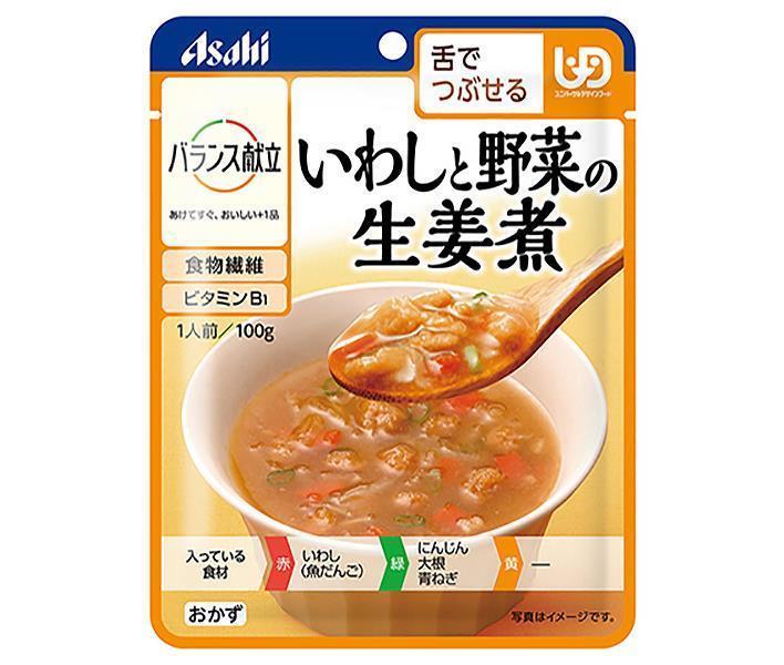 Asahi Foods Group Wakodo Menu équilibré Sardines et légumes bouillis avec du gingembre 100 g x 24 sachets 