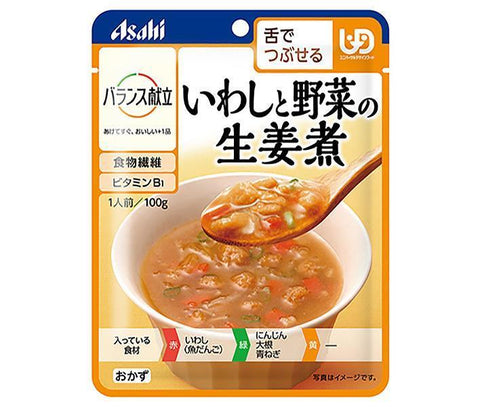 Asahi Food Group Wakodo Balanced Menu Sardines and Vegetables Boiled with Ginger 100g x 24 Bags 