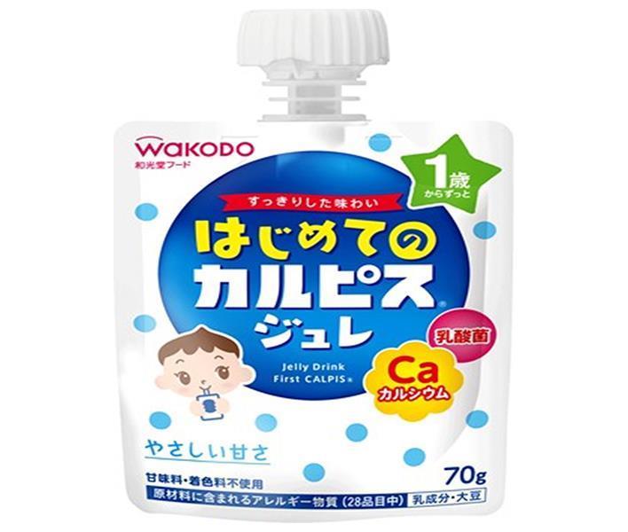 [11/25~ 10% off all products!!] Asahi Group Foods First Calpis Jelly 70g x 24 bags