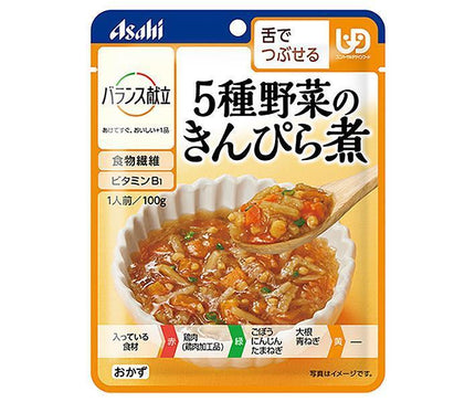 Asahi Food Group Wakodo Balanced Menu 5 Kinds of Vegetable Kinpira Stew 100g x 24 Bags 