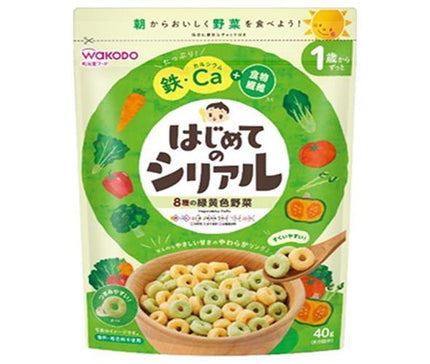 Wakodo First Cereal 8 types de légumes verts et jaunes 40g x 12 sachets 