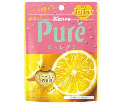 Kanro Pure Gummy Lemon 56g x 6 bags 