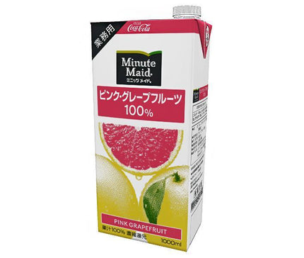 Coca-Cola Minute Maid 100% Pamplemousse Rose 1L paquet papier x 12 (6 x 2) pièces 