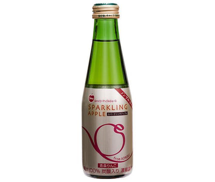 青森県りんごジュース シャイニー スパークリングアップル 200ml瓶×24本入