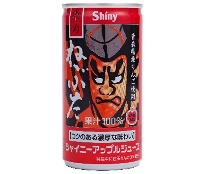 Aomori Prefecture Apple Juice Shiny Apple Juice Red Nebuta 190g Can x 30 Cans 