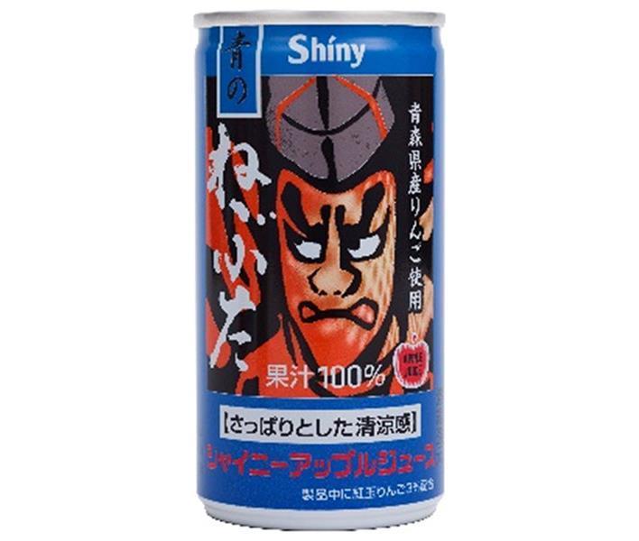 Aomori Prefecture Apple Juice Shiny Apple Juice Blue Nebuta 190g Can x 30 Cans 