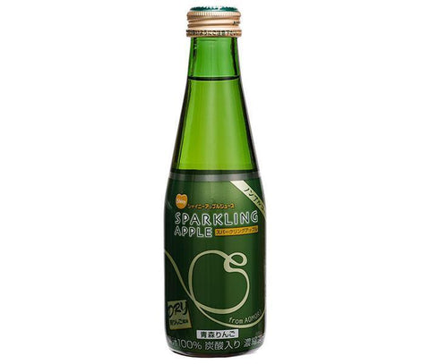 Aomori Prefecture Apple Juice Shiny Sparkling Apple Dry 200ml Bottle x 24 Bottles 