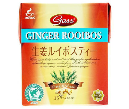 Gass Thé Rooibos Gingembre Sachets de Thé 2g x 15 sachets x 24 pièces 