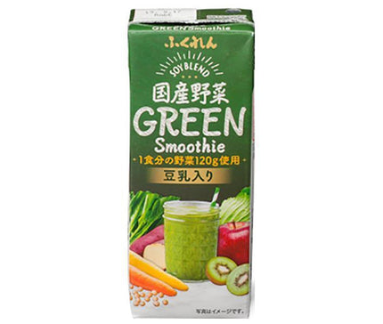 [11/25~ 10% off all products!!] Fukuren Japanese Vegetable Green Smoothie 200ml paper pack x 24 bottles