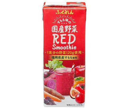 ふくれん 国産野菜 レッドスムージー 200ml紙パック×24本入