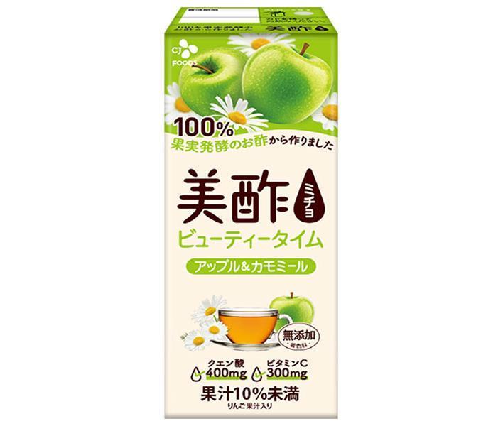 [11/25~ 10% OFF all products!!] CJ Japan Micho Beauty Time Apple & Chamomile 200ml paper pack x 24 bottles