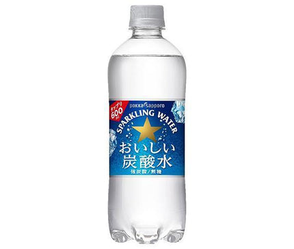 ポッカサッポロ おいしい炭酸水 600mlペットボトル×24本入