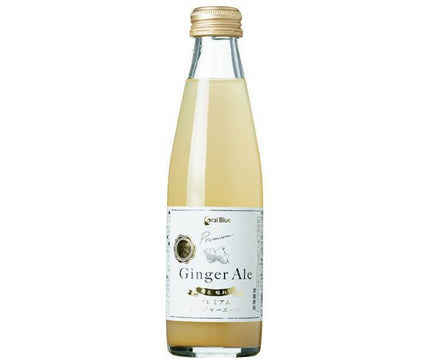 Surf Beverage Coral Blue Premium Ginger Ale 200ml bottle x 24 
