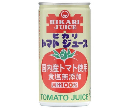 Hikari Foods Pack de saison domestique Jus de tomate sans additif de sel Boîte de 190 g x 30 pièces 