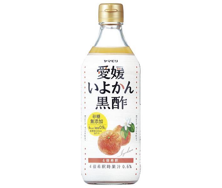 [11/25~ 10% off all products!!] Yamamori Sugar-free Ehime Iyokan Black Vinegar 500ml bottle x 6 bottles