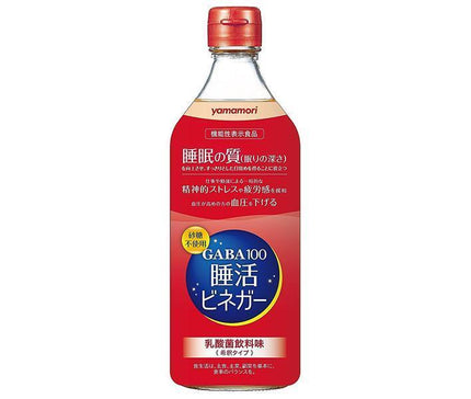 Vinaigre de couchage Yamamori GABA100, bouteille de 500 ml x 6 bouteilles 