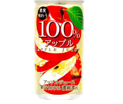 [11/25~ 10% off all products!!] Sangaria Fruity 100% Apple Juice 190g can x 30 cans