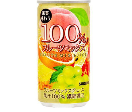Sangaria Fruit Flavor 100% Fruit Mix Juice 190g Can x 30 Cans 
