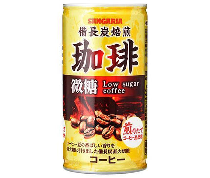 Sangaria Binchotan Roasted Coffee, Lightly Sweetened, 185g Can x 30 Cans 