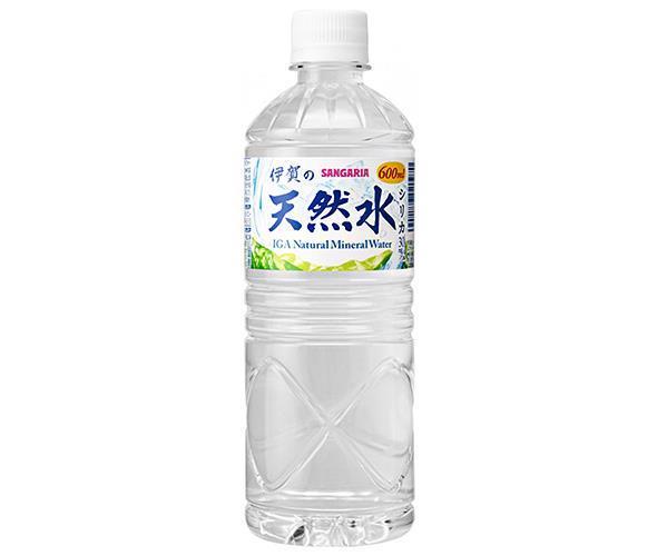 サンガリア 伊賀の天然水 600mlペットボトル×24本入